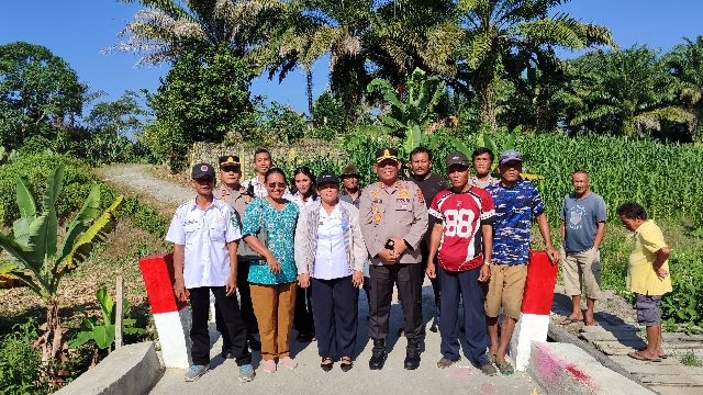 Jembatan Merah Putih Presisi Rampung, Kapolres Simalungun Pastikan Akses Warga Kini Terbuka