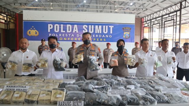 53 Kg Sabu Disita! Satres Narkoba Polresta Deli Serdang Gagalkan Jaringan Narkoba Malaysia