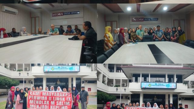 “Asal Bukan Dia!” — Warga Lingkungan IX Sambangi Balai Kota, Tolak M. Salim Jadi Kepling