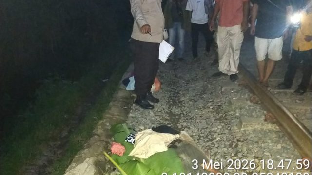 Gerak cepat Polsek Bandar Huluan: ODGJ tewas seketika tertabrak kereta di lintasan Bah Bolon