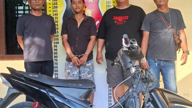 Gerak Cepat Polsek Bandar Huluan! Pelaku Curanmor Dibekuk Kurang dari 24 Jam, Motor Korban Berhasil Diamankan