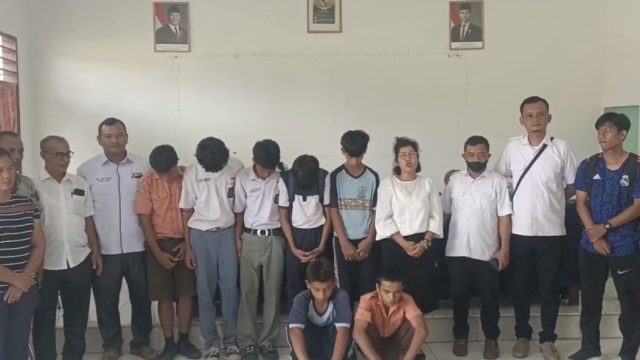 Polsek Tanah Razia Kasih Sayang, Pelajar Bolos Dijaring, Orang Tua dan Sekolah Dilibatkan
