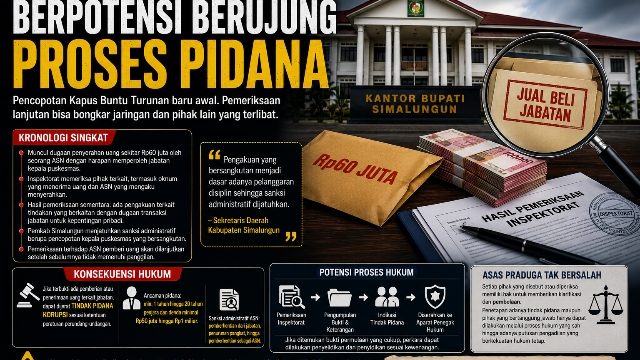 Berita Viral Dugaan Jual Beli Jabatan di Simalungun Memasuki Babak Baru, Dan Berpotensi Berujung Proses Pidana