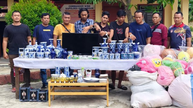 Polsek Dolok Batu Nanggar Bongkar Sindikat Pembobol Rumah Kosong, Empat Pelaku Dibekuk — Kerugian Korban Capai Rp80 Juta