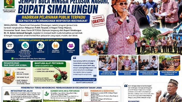Bupati Simalungun Hadirkan Pelayanan Terpadu di Kecamatan Tanah Jawa :  Pastikan Pastikan Pembangunan Menyentuh Masyarakat.