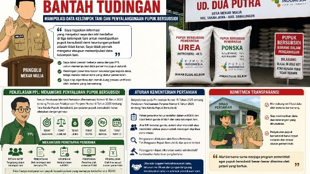 Klarifikasi Pangulu Mekar Mulia: Penyaluran Pupuk Bersubsidi Mengacu Aturan Kementerian Pertanian