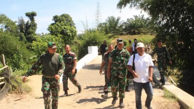 Dandim 0207/Simalungun Pastikan Jembatan Garuda Perintis Tepat Mutu dan Tepat Waktu, Akses Warga Dolok Ilir Segera Terbuka