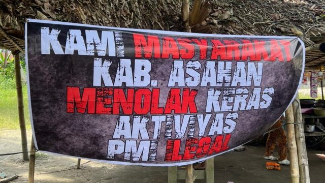 Warga Asahan Tolak Aktivitas PMI Ilegal, Pasang Spanduk Penolakan di Sejumlah Desa
