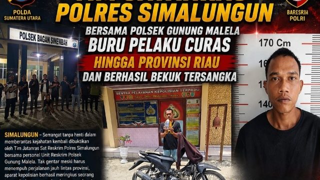 Kejar Hingga Riau! Tim Jatanras Polres Simalungun Bekuk Buronan Pencurian Uang Puluhan Juta