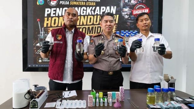 Polda Sumut Bongkar Home Industri Vape Narkotika, Etomidate Diduga Dipasok dari Kamboja