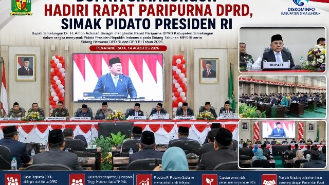 Bupati Simalungun Hadiri Rapat Paripurna DPRD, Simak Pidato Presiden RI