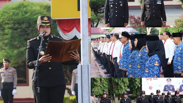 Gelorakan Semangat Merah Putih, Kapolres Langkat Hadiri Upacara HUT ke-81 RI