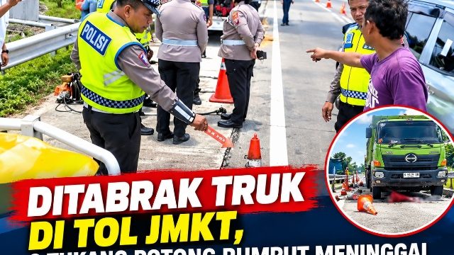 Kecelakaan di Tol JMKT, Dua Pekerja Pemotong Rumput Meninggal Dunia