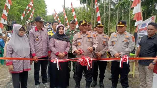 Kapolres Simalungun Resmikan Jembatan Merah Putih di Naga Dolok, Perkuat Akses dan Mobilitas Warga