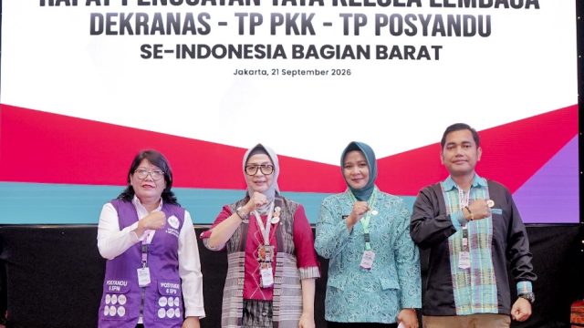 Ketua TP PKK Simalungun Hadiri Penguatan Tata Kelola Dekranas, TP PKK dan Posyandu se-Indonesia Barat