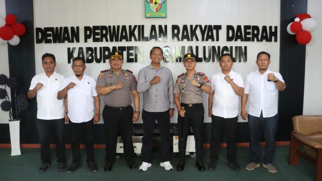 Rawat Kamtibmas Tetap Kondusif, Kapolres Simalungun Temui Ketua DPRD