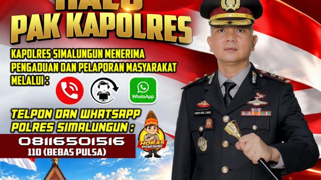 Kapolres Simalungun Buka Jalur Aduan Langsung, Warga Tinggal Chat Via WhatsApp