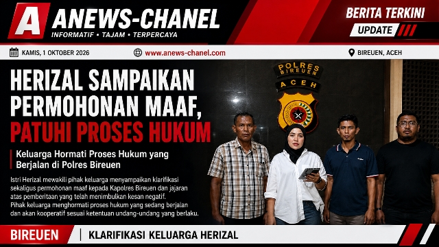 Herizal Sampaikan Permohonan Maaf, Hormati dan Patuhi Proses Hukum di Polres Bireuen