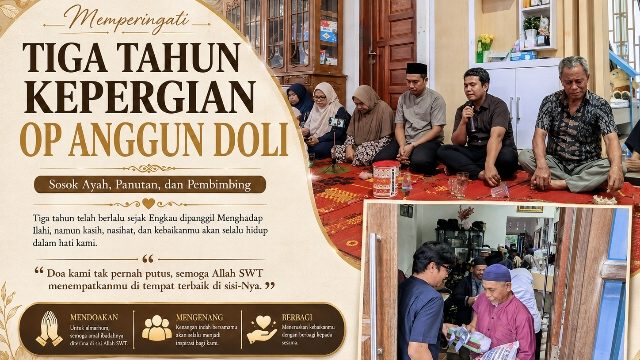 Tiga Tahun Kepergian Op Anggun Doli, Bang RN Kenang Sang Ayah Lewat Doa dan Berbagi kepada Sesama