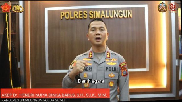 Kapolres Simalungun Sampaikan Ucapan HUT ke-81 TNI, Tegaskan Soliditas TNI-Polri