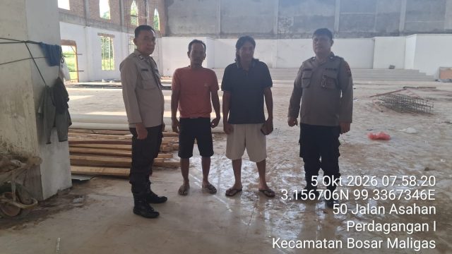 Respons Cepat Aduan “Hallo Kapolres Simalungun”, Polisi Tindaklanjuti Dugaan Percobaan Pencurian di Islamic Center Simpang Mayang