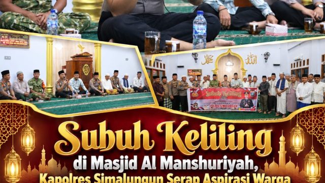Subuh Keliling di Masjid Al Manshuriyah, Kapolres Simalungun Serap Aspirasi Warga dan Tegaskan Bahaya Hoaks