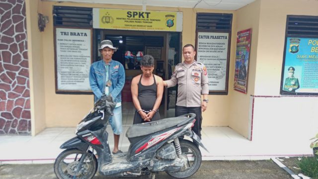Dipergoki Warga Saat Hendak Mencuri Motor, Chandra Lubis Diamankan Polsek Panei Tongah