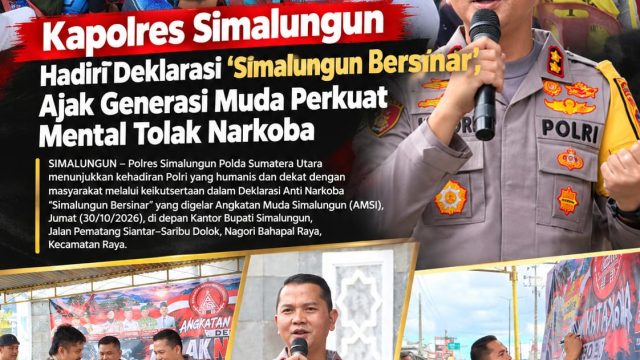 Kapolres Simalungun Ajak Generasi Muda Perangi Narkoba dalam Deklarasi Simalungun Bersinar